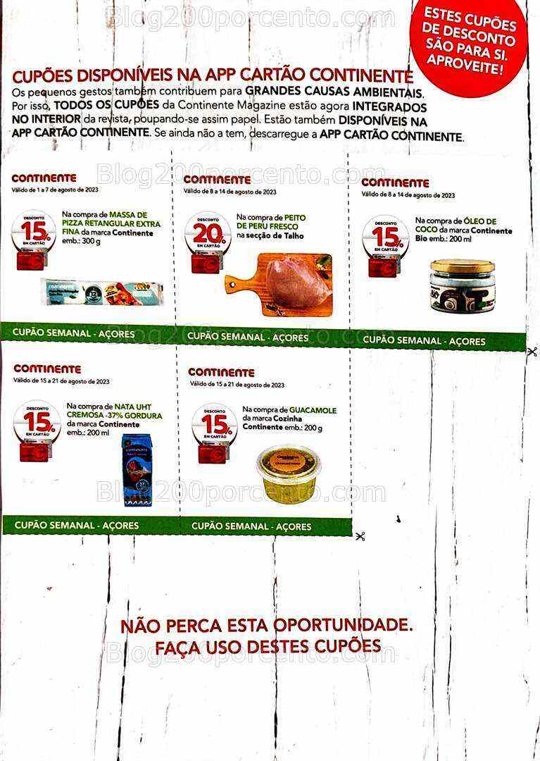 Antevisão Revista CONTINENTE Magazine Agosto e Seus Vales de Desconto