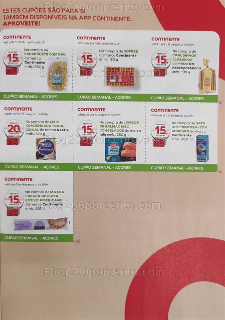 Antevisão Revista CONTINENTE Magazine Agosto e Seus Vales de Desconto