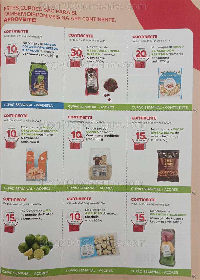 Antevisão Revista CONTINENTE Magazine Janeiro e Seus Vales de Desconto