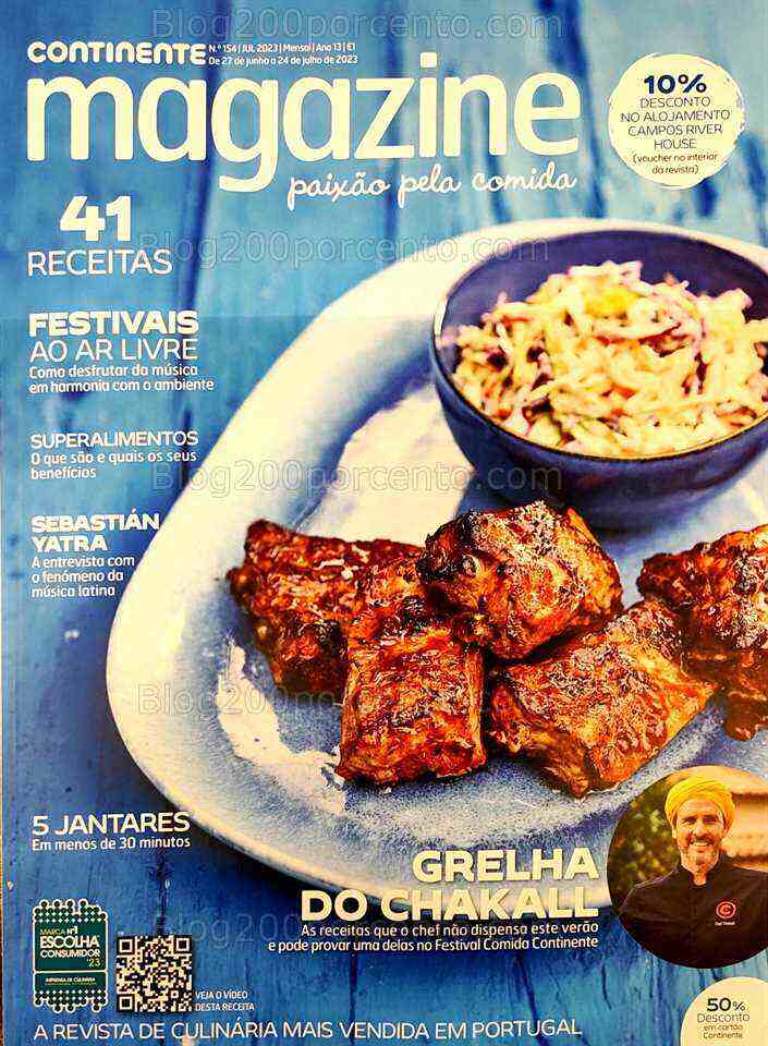 Antevisão Revista CONTINENTE Magazine Julho e Seus Vales de Desconto