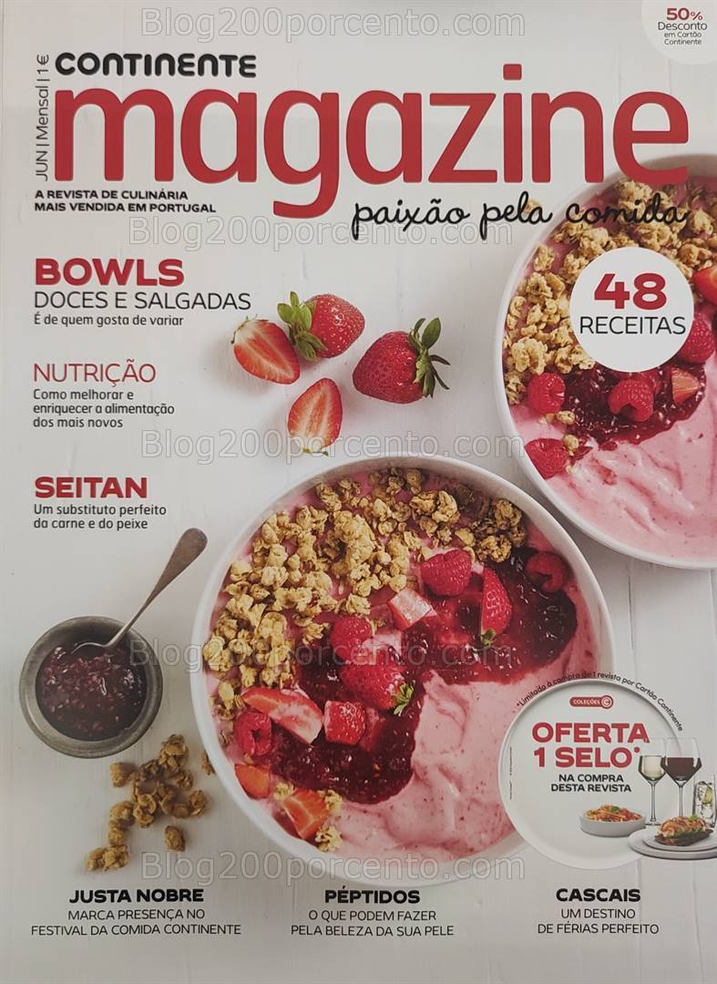 Antevisão Revista CONTINENTE Magazine Junho e Seus Vales de Desconto