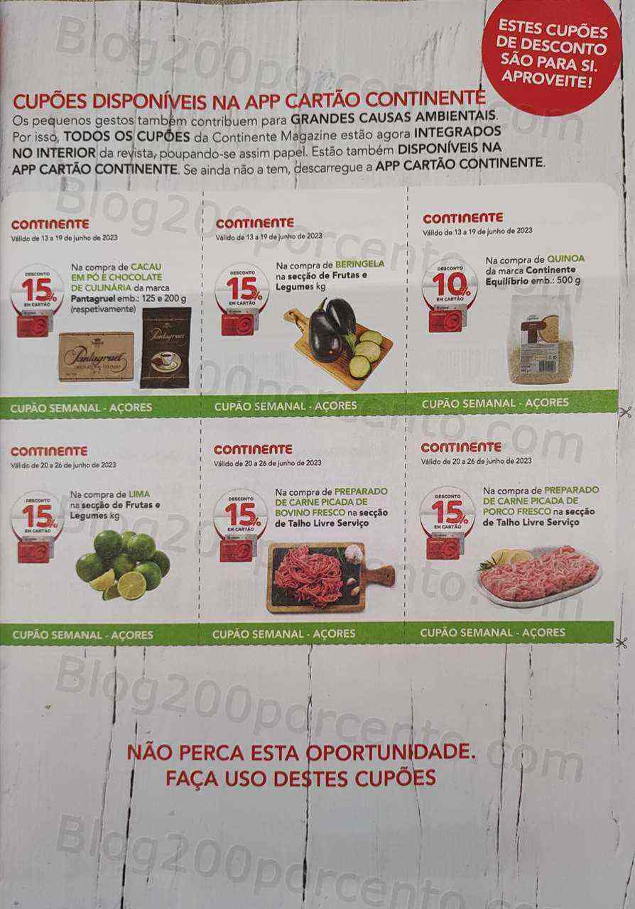 Antevisão Revista CONTINENTE Magazine Junho e Seus Vales de Desconto