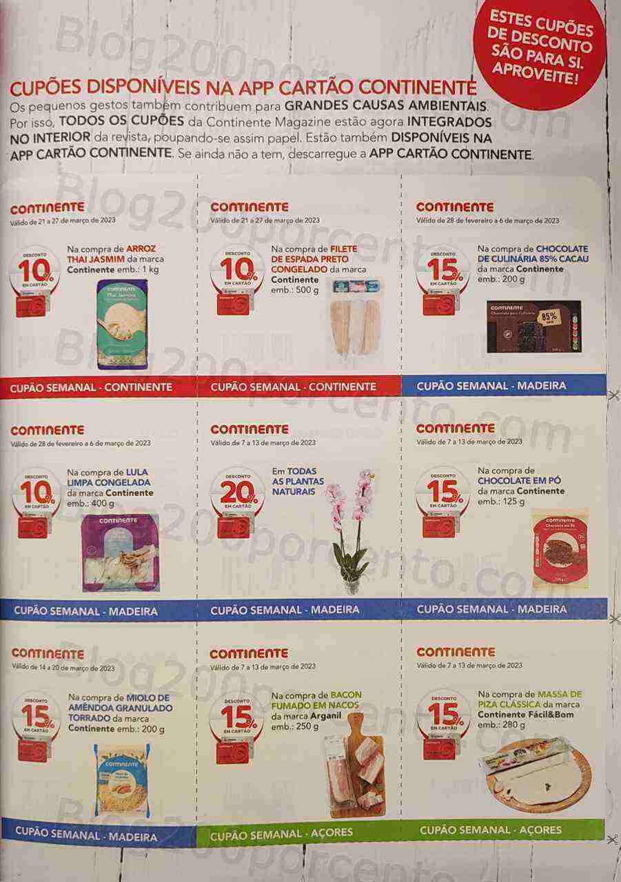 Antevisão Revista CONTINENTE Magazine Março e Seus Vales de Desconto