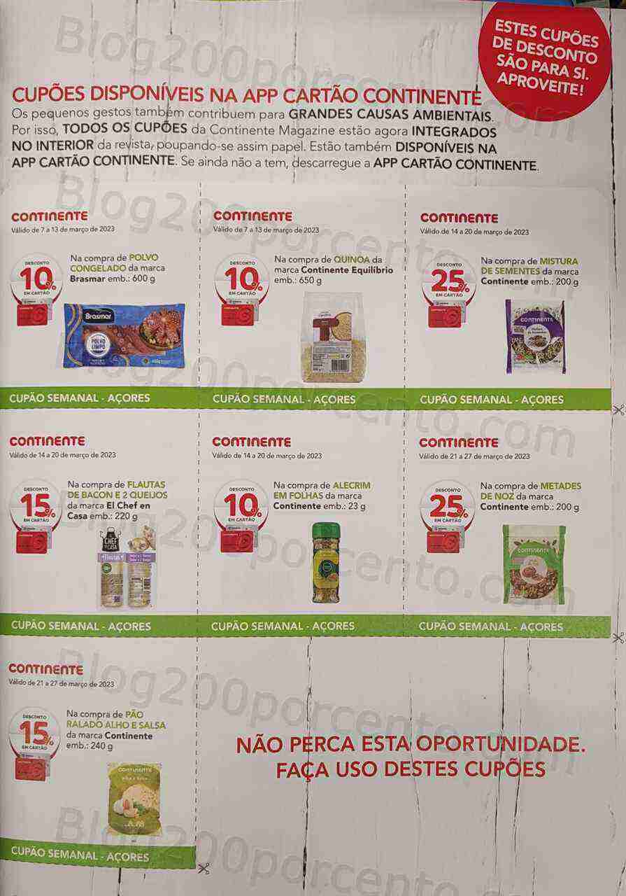 Antevisão Revista CONTINENTE Magazine Março e Seus Vales de Desconto