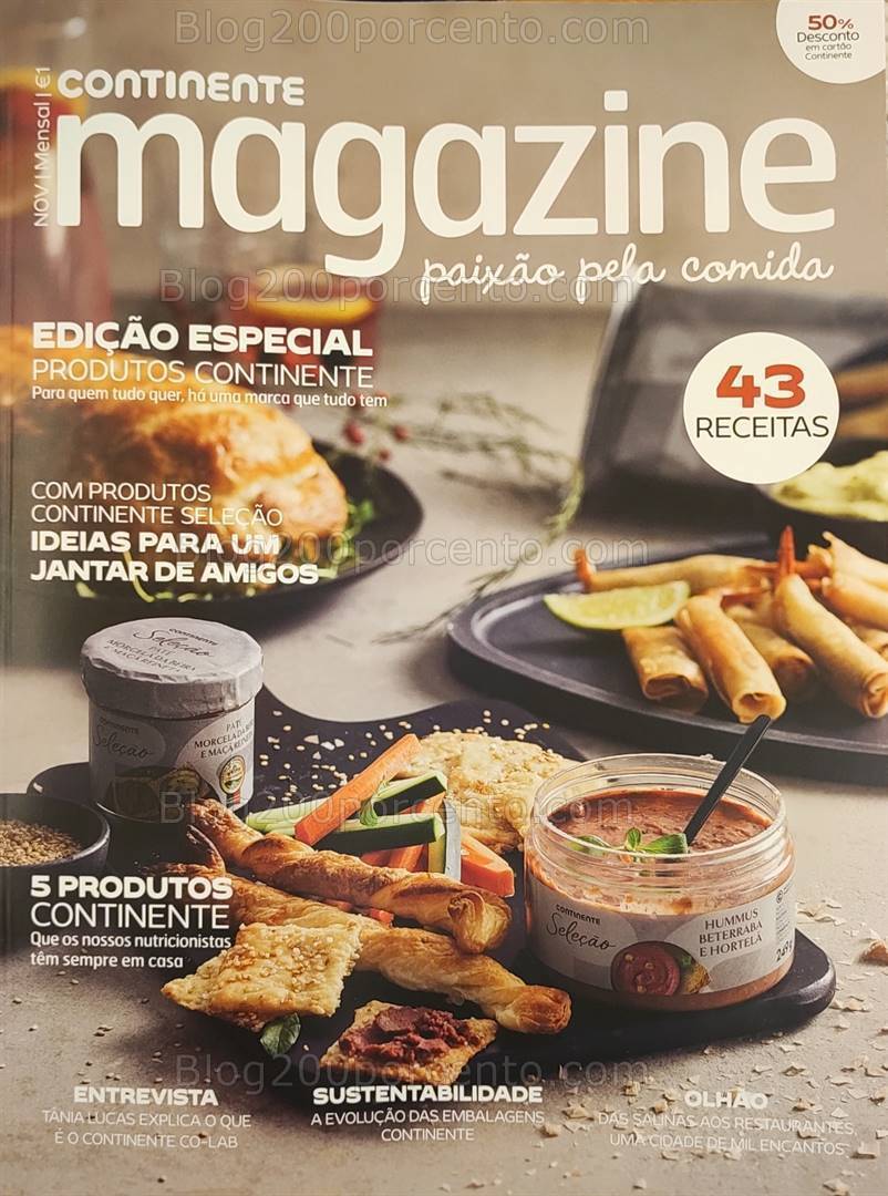 Antevisão Revista CONTINENTE Magazine Novembro e Seus Vales de Desconto