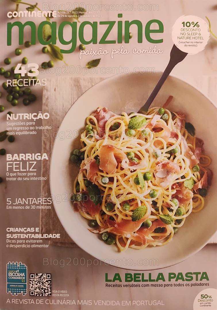 Antevisão Revista CONTINENTE Magazine Setembro e Seus Vales de Desconto