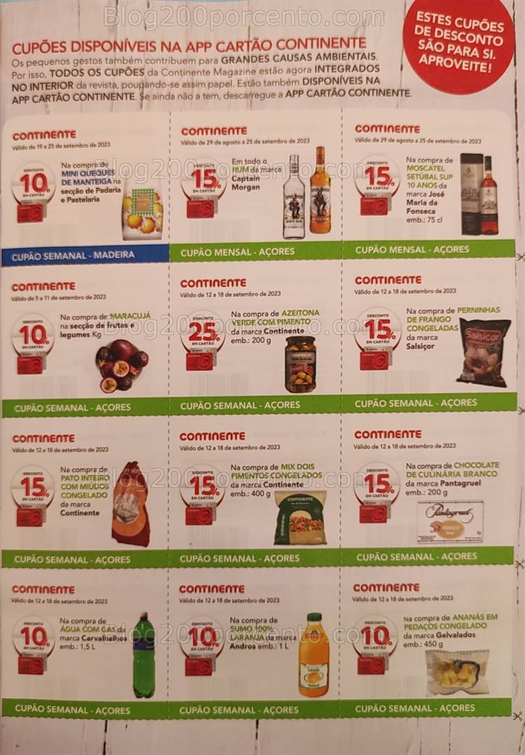 Antevisão Revista CONTINENTE Magazine Setembro e Seus Vales de Desconto