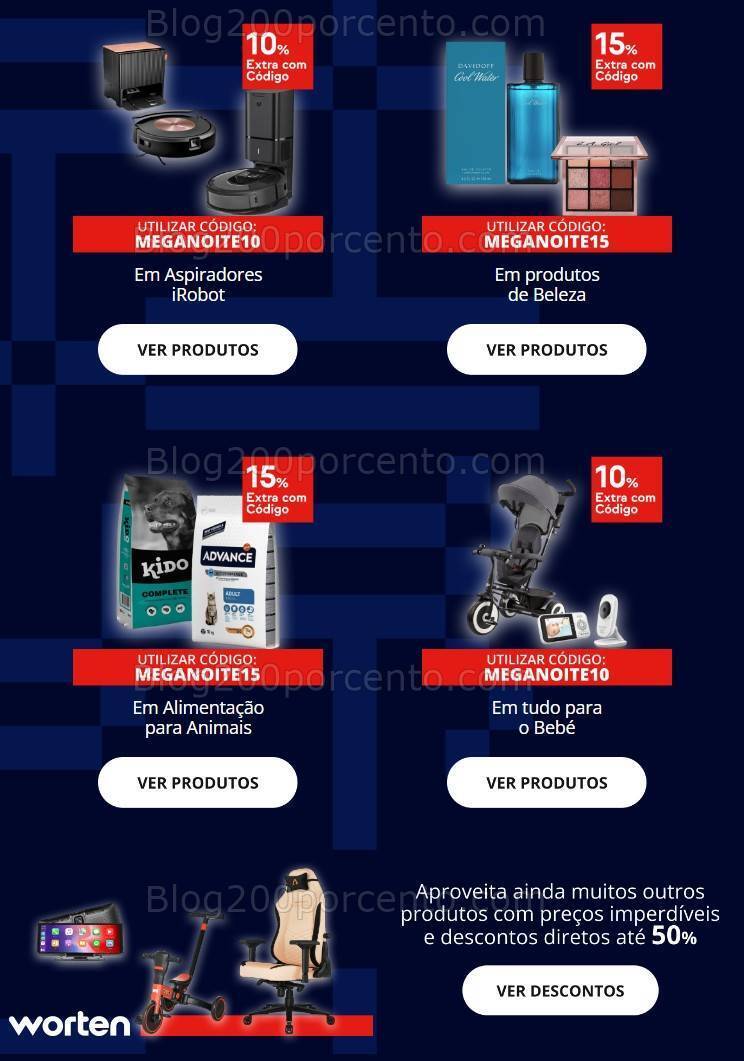 Mega Noite WORTEN Até 50% de desconto só esta noite!