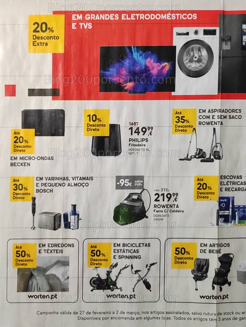 Folheto WORTEN Mega Descontão Promoções até 2 março
