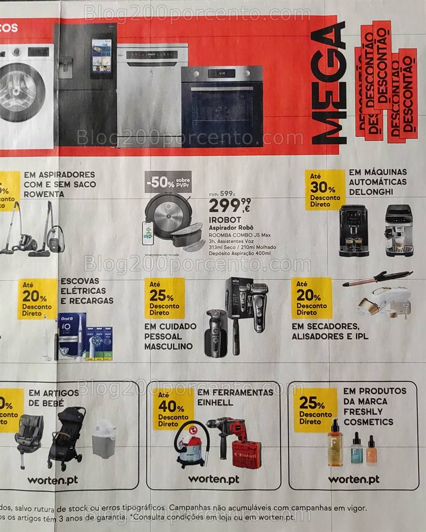 Folheto WORTEN Mega Descontão Promoções até 2 março