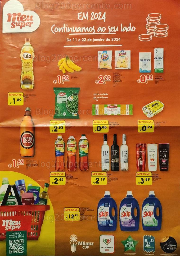 Antevisão Folheto MEU SUPER Promoções de 11 a 22 janeiro