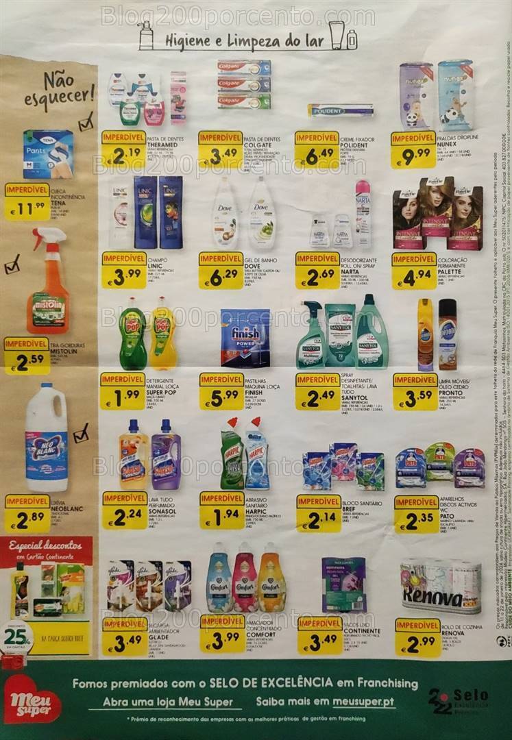 Antevisão Folheto MEU SUPER Promoções de 11 a 22 janeiro