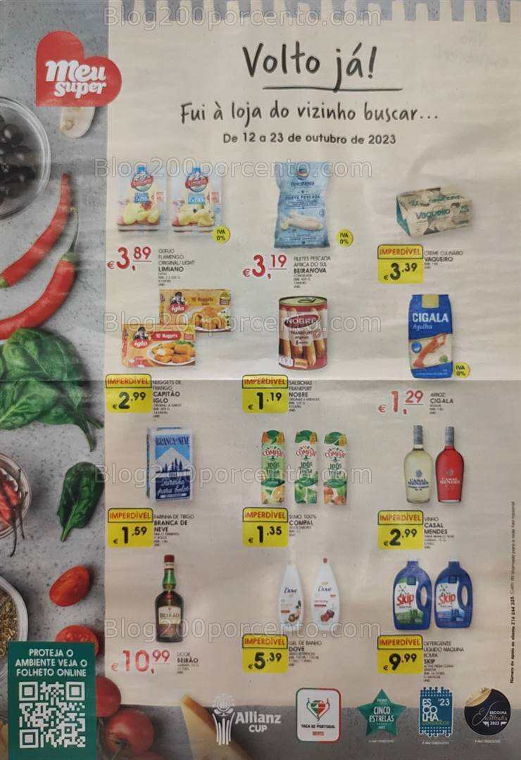 Antevisão Folheto MEU SUPER Promoções de 12 a 23 outubro