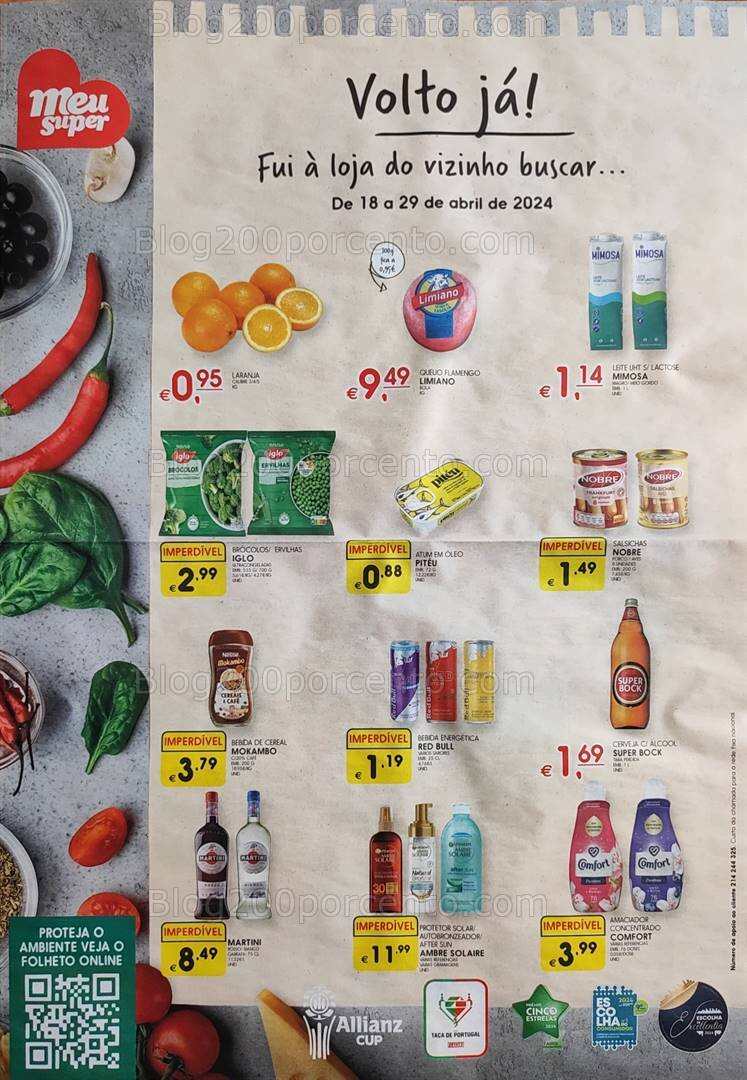 Antevisão Folheto MEU SUPER Promoções de 18 a 29 abril