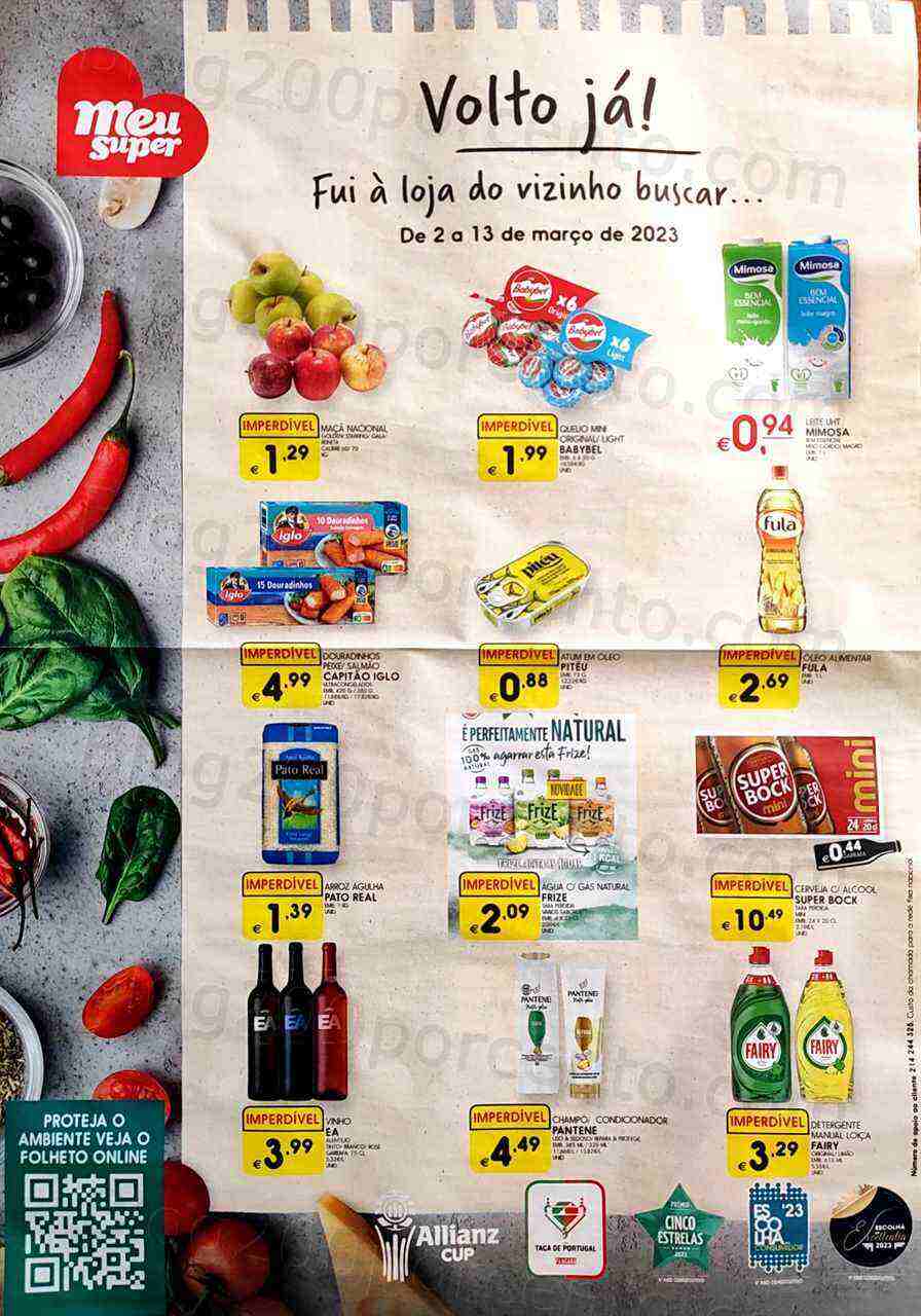 Antevisão Folheto MEU SUPER Promoções de 2 a 13 março