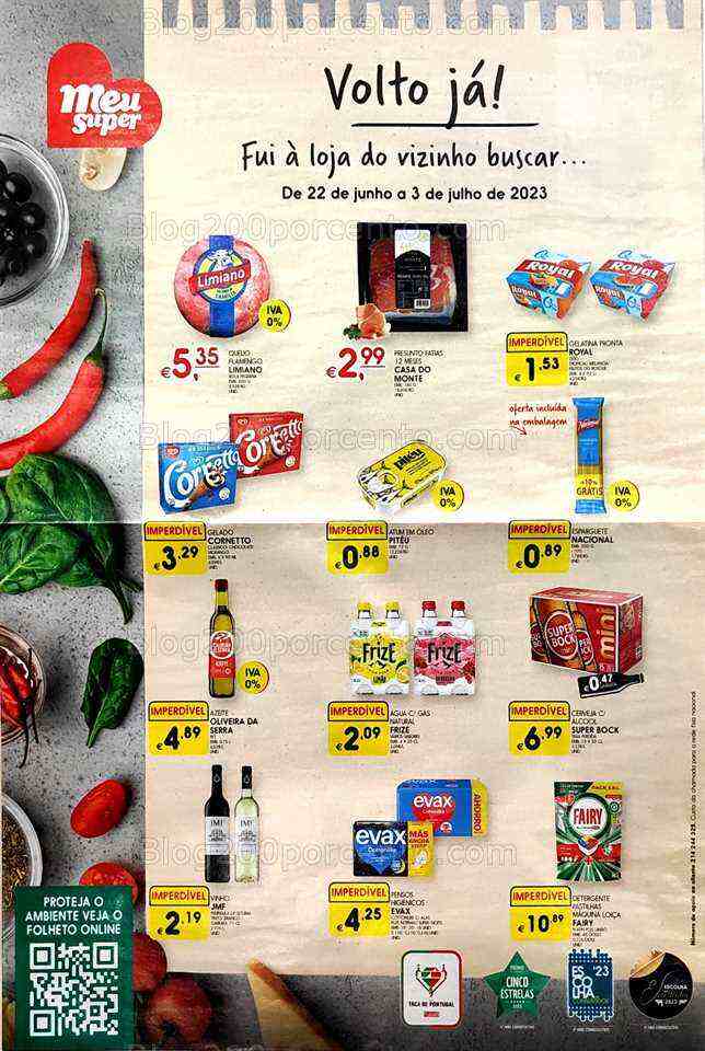 Antevisão Folheto MEU SUPER Promoções de 22 junho a 3 julho