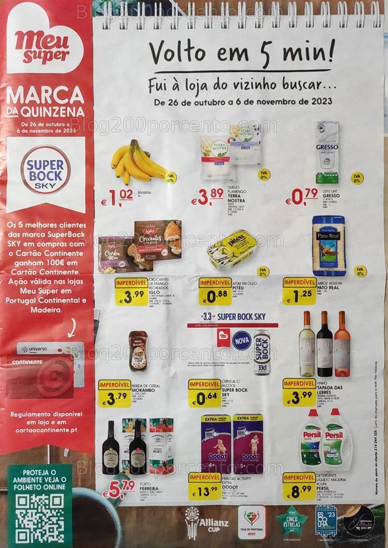 Antevisão Folheto MEU SUPER Promoções de 26 outubro a 6 novembro