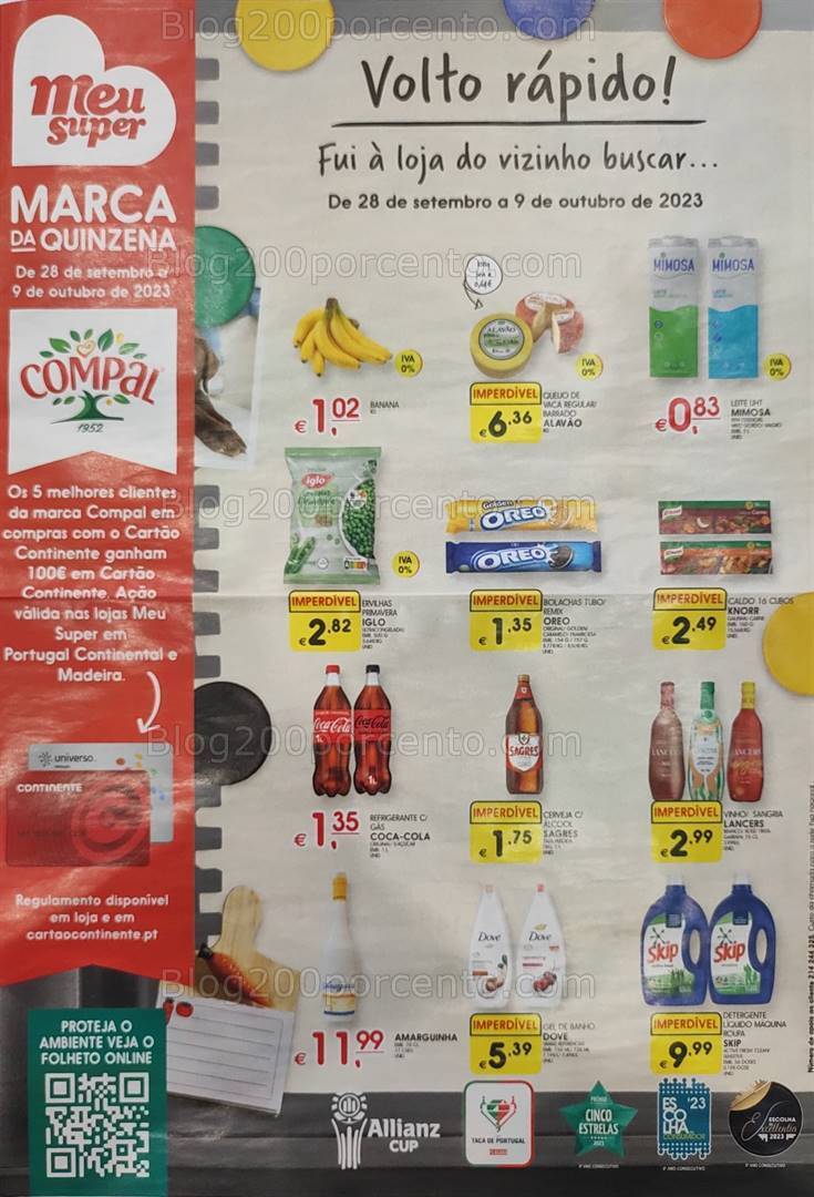 Antevisão Folheto MEU SUPER Promoções de 28 setembro a 9 outubro