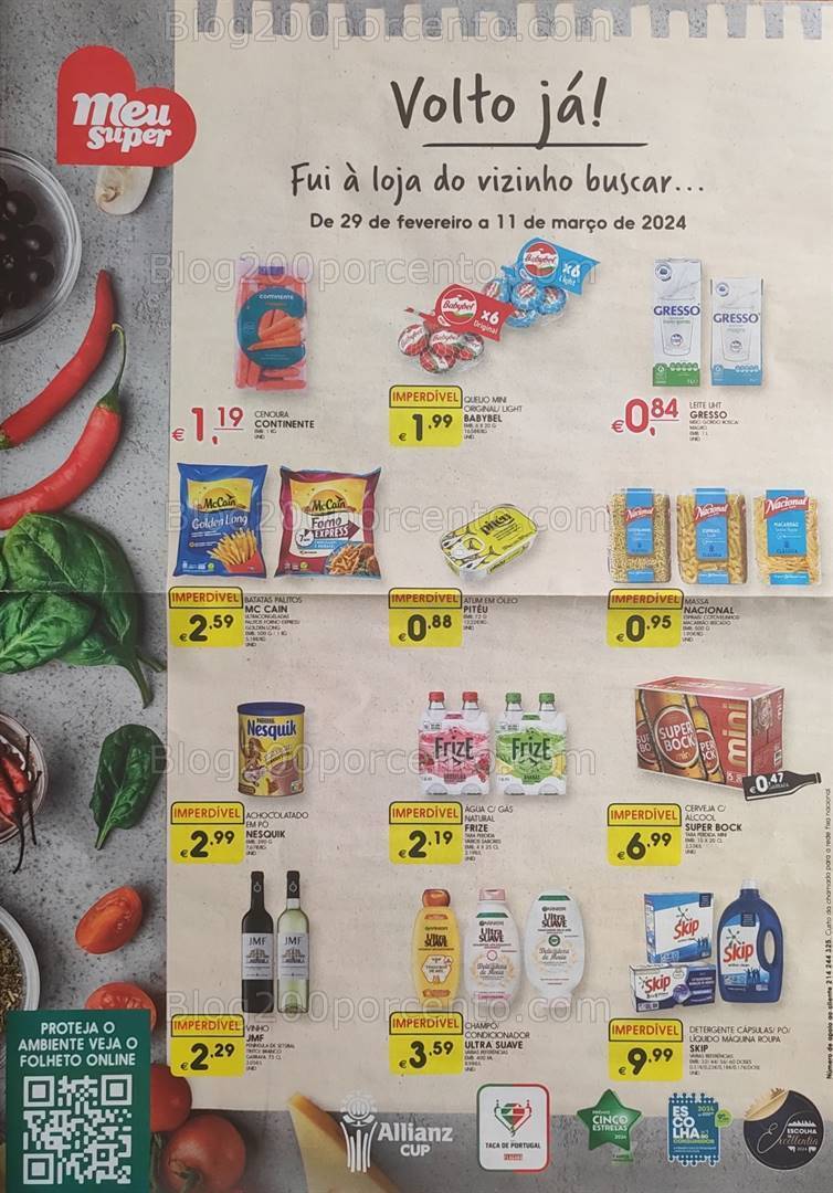 Antevisão Folheto MEU SUPER Promoções de 29 fevereiro a 11 março