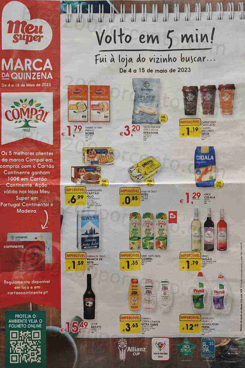 Antevisão Folheto MEU SUPER Promoções de 4 a 15 maio