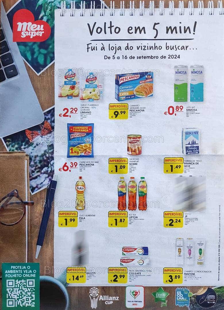 Antevisão Folheto MEU SUPER Promoções de 5 a 16 setembro