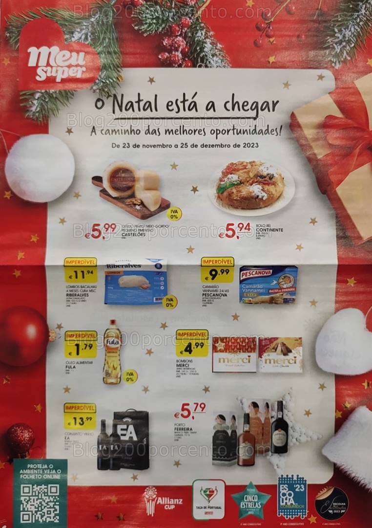 Antevisão Folheto MEU SUPER Natal Promoções de 23 novembro a 25 dezembro