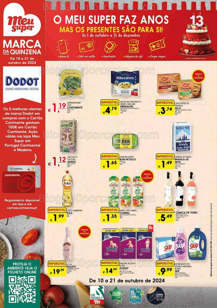 Antevisão Folheto MEU SUPER Promoções de 10 a 21 outubro