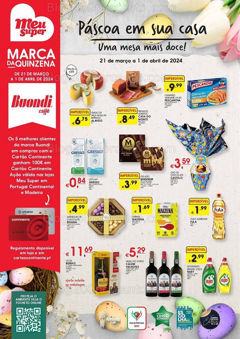 Antevisão Folheto MEU SUPER Promoções de 21 março a 1 abril