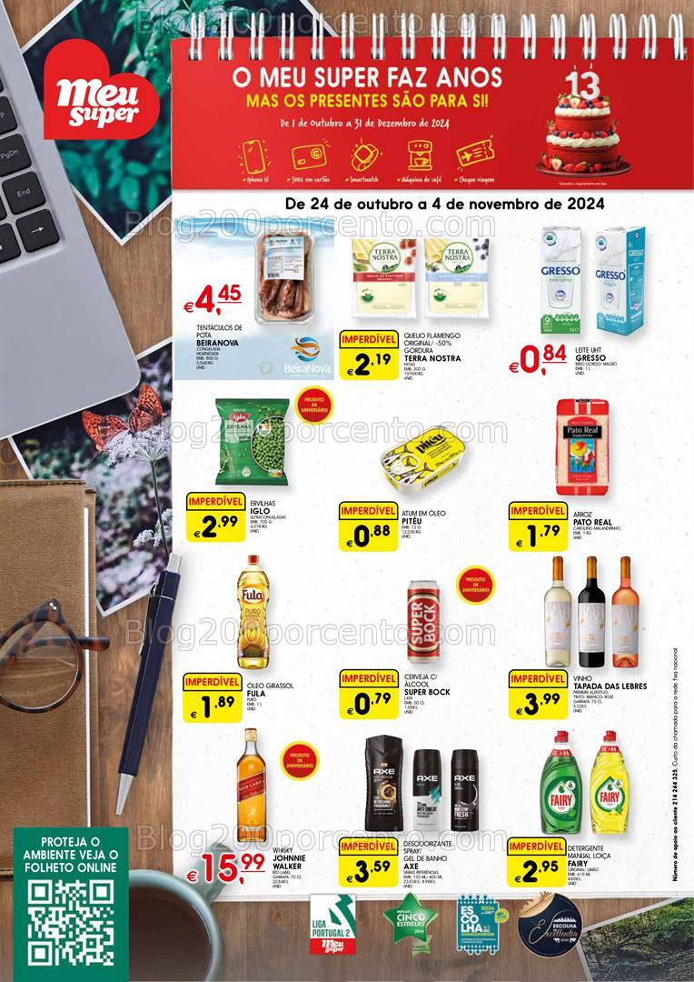 Antevisão Folheto MEU SUPER Promoções 24 outubro a 4 novembro