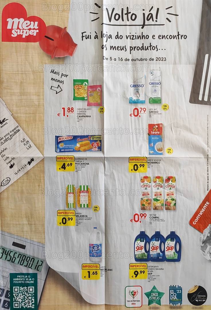 Antevisão Folheto MEU SUPER Promoções de 5 a 16 outubro
