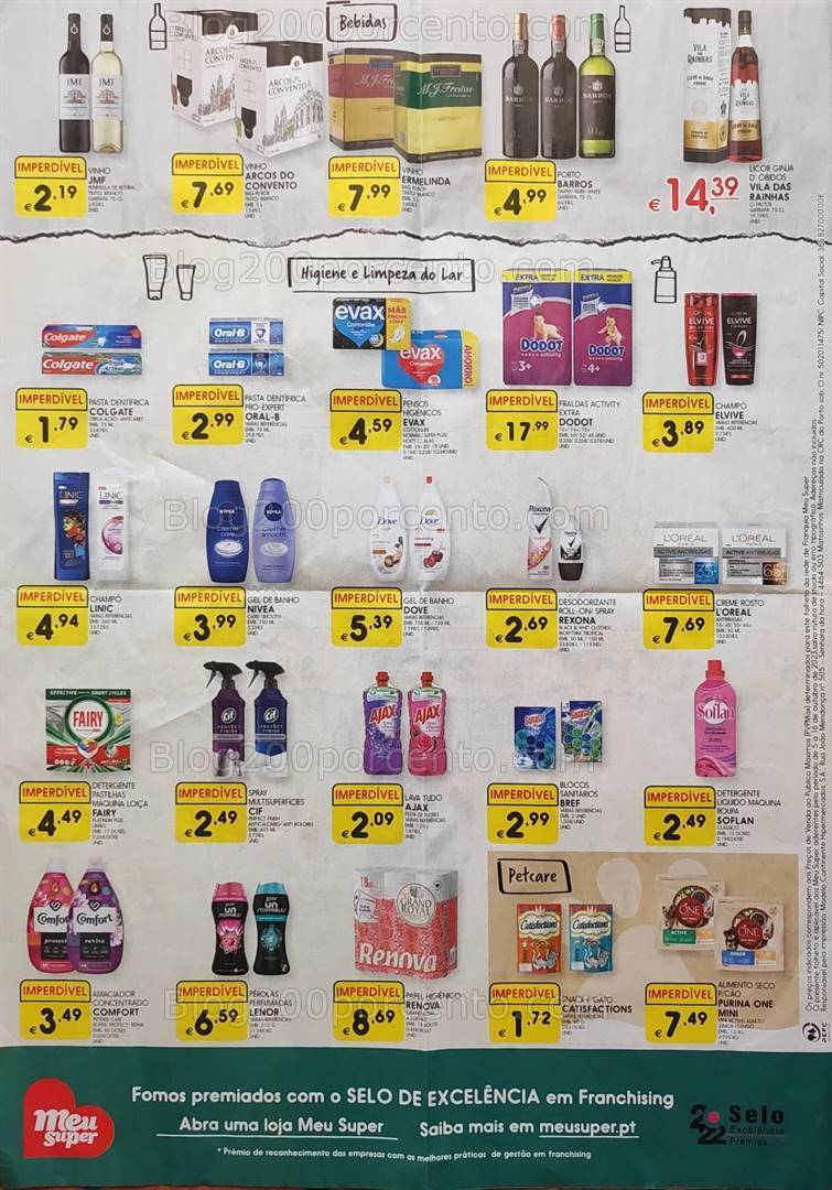 Antevisão Folheto MEU SUPER Promoções de 5 a 16 outubro