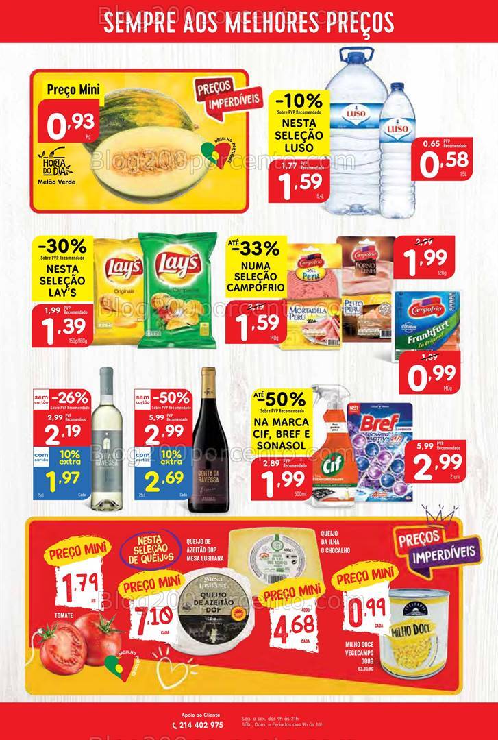 Antevisão Folheto MINIPREÇO Promoções de 1 a 7 agosto