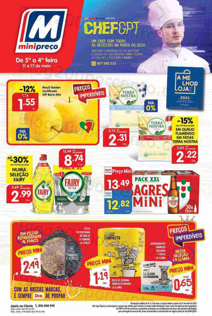Antevisão Folheto MINIPREÇO Promoções de 11 a 17 maio
