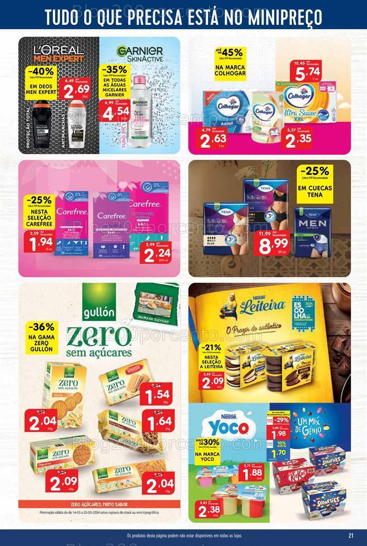 Antevisão Folheto MINIPREÇO Promoções de 14 a 20 março