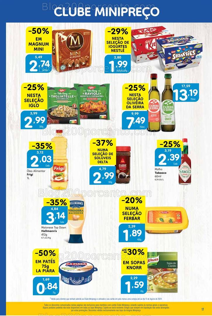 Antevisão Folheto MINIPREÇO Promoções de 15 a 21 agosto
