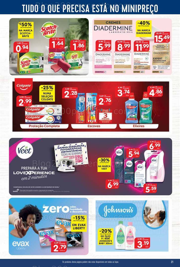 Antevisão Folheto MINIPREÇO Promoções de 15 a 21 fevereiro