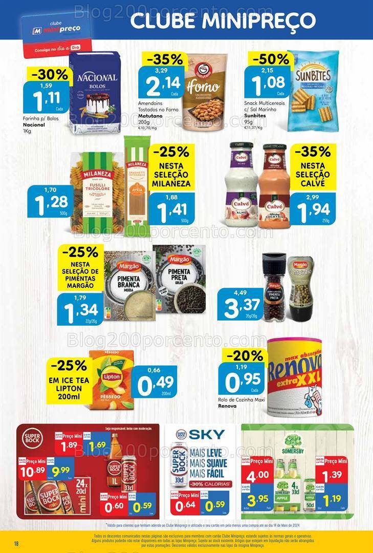 Antevisão Folheto MINIPREÇO Promoções de 16 a 22 maio