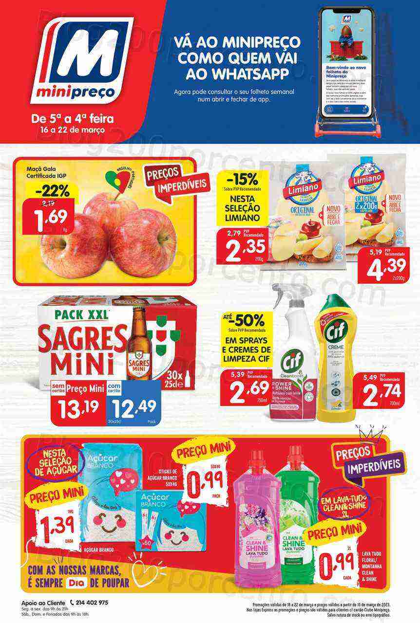 Antevisão Folheto MINIPREÇO Promoções de 16 a 22 março