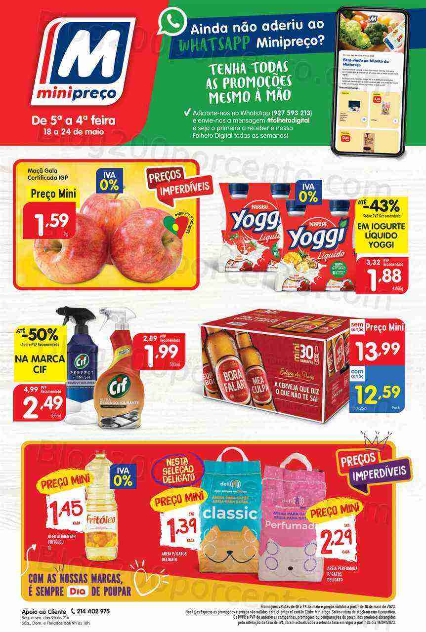 Antevisão Folheto MINIPREÇO Promoções de 18 a 24 maio