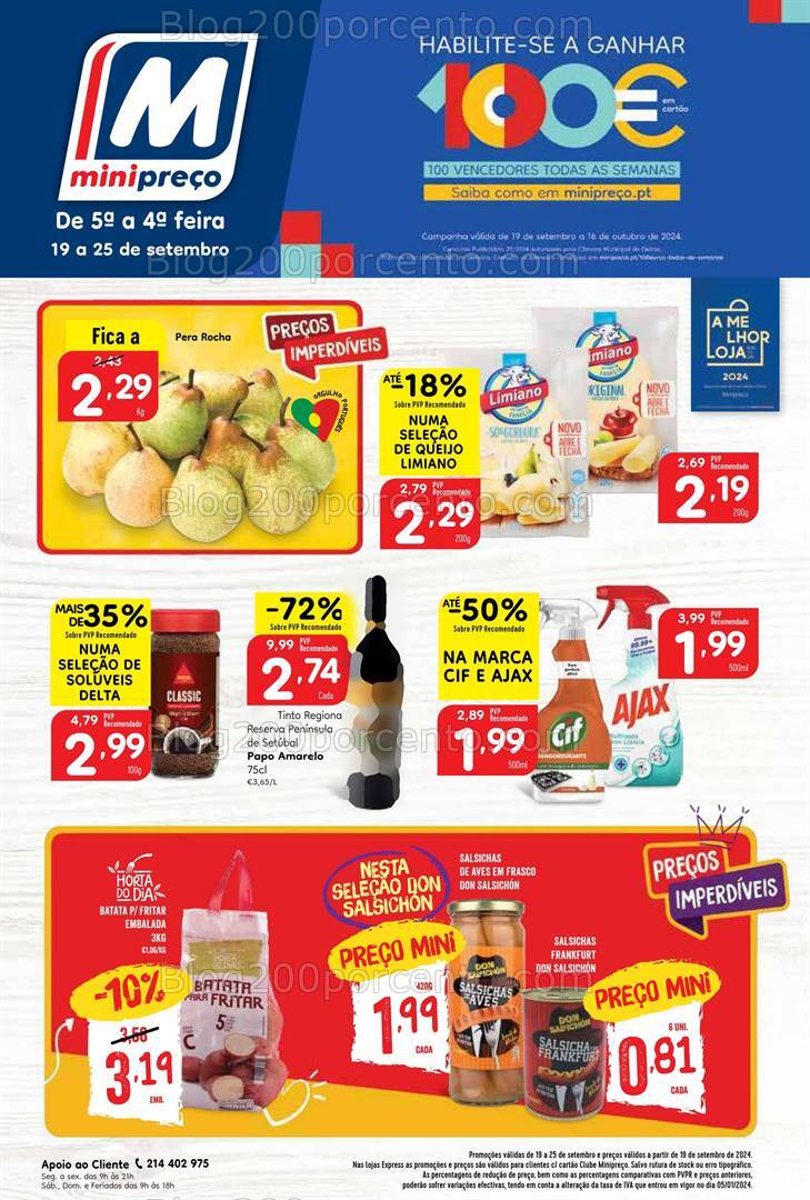 Antevisão Folheto MINIPREÇO Promoções de 18 a 25 setembro