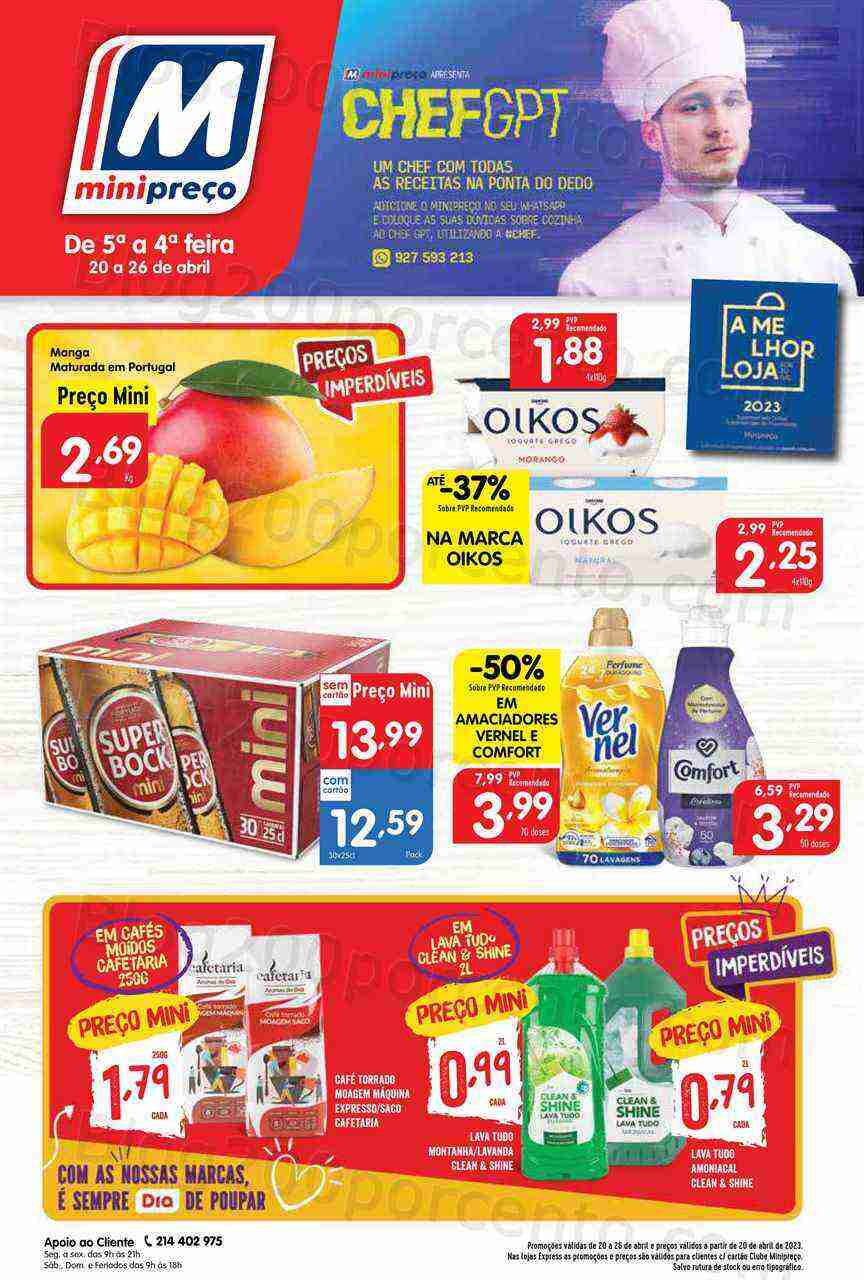 Antevisão Folheto MINIPREÇO Promoções de 20 a 26 abril