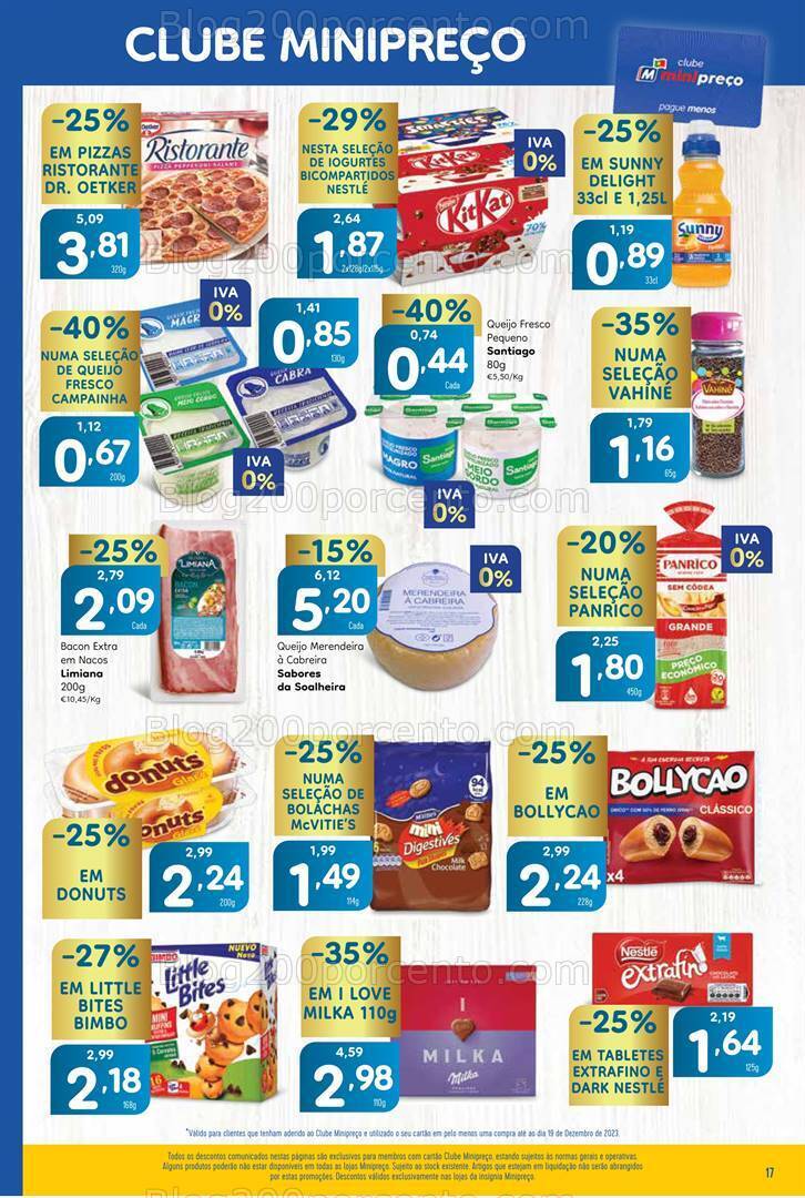 Antevisão Folheto MINIPREÇO Promoções de 21 a 27 dezembro