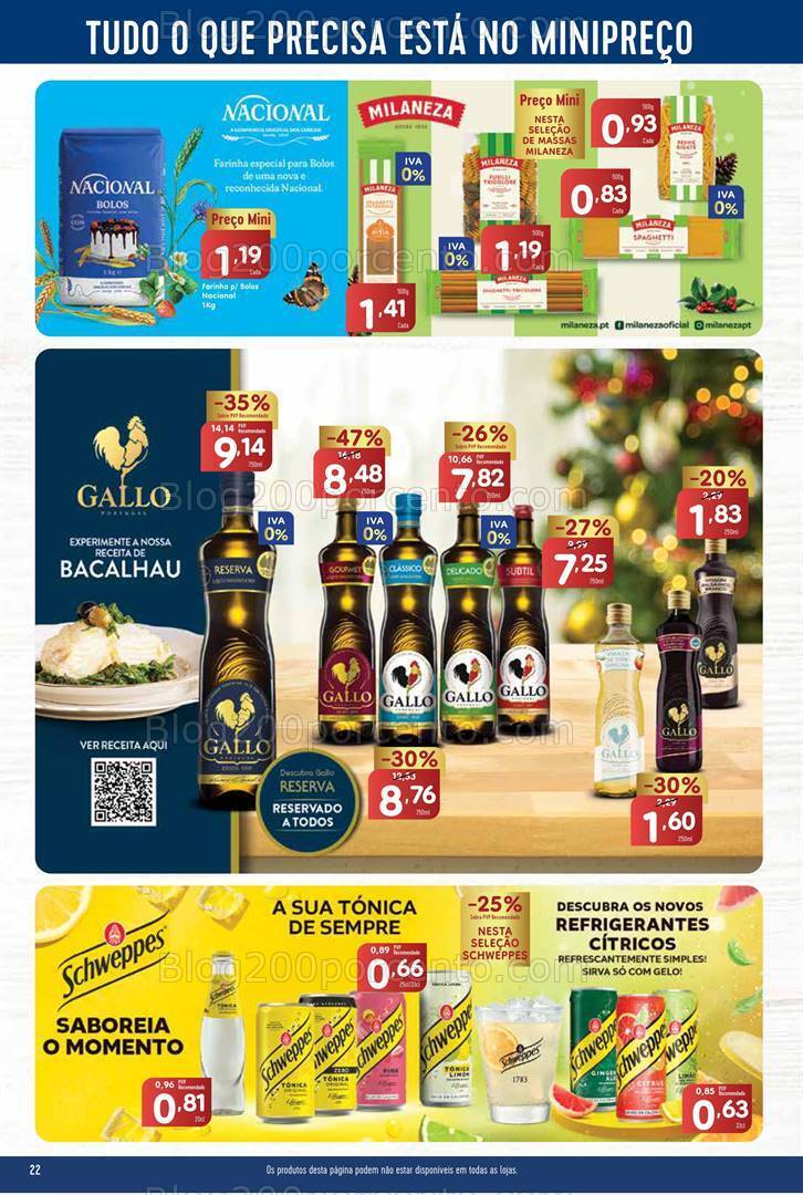 Antevisão Folheto MINIPREÇO Promoções de 21 a 27 dezembro