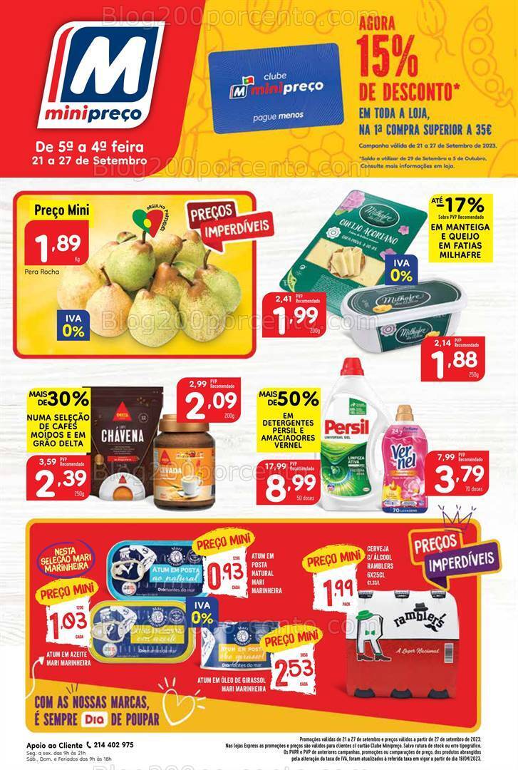 Antevisão Folheto MINIPREÇO Promoções de 21 a 27 setembro