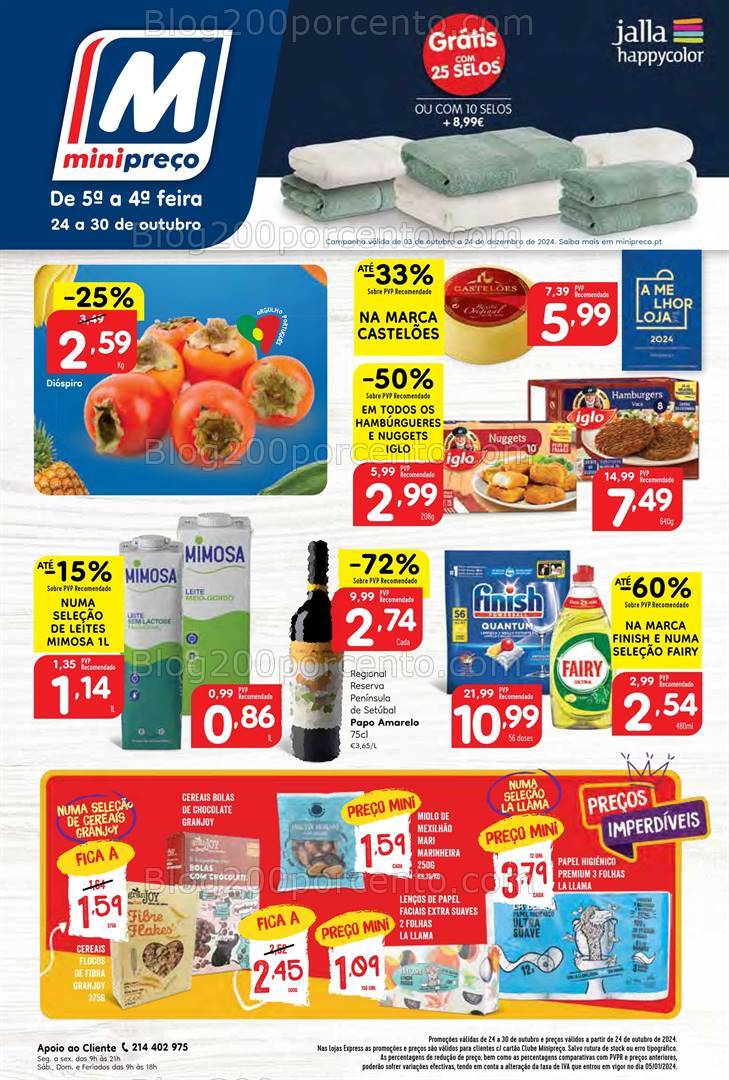 Antevisão Folheto MINIPREÇO Promoções de 24 a 30 outubro