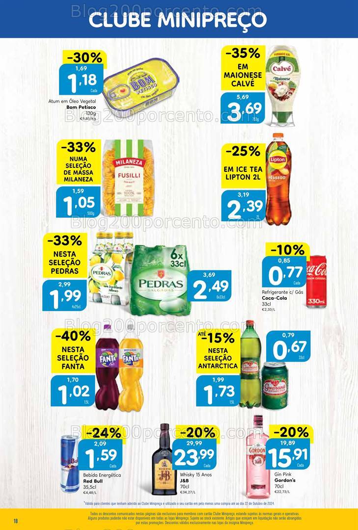 Antevisão Folheto MINIPREÇO Promoções de 24 a 30 outubro