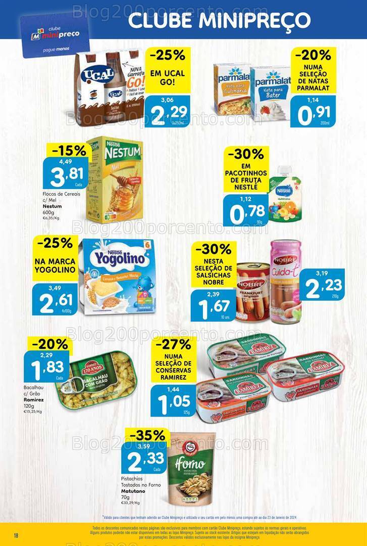 Antevisão Folheto MINIPREÇO Promoções de 25 a 31 janeiro