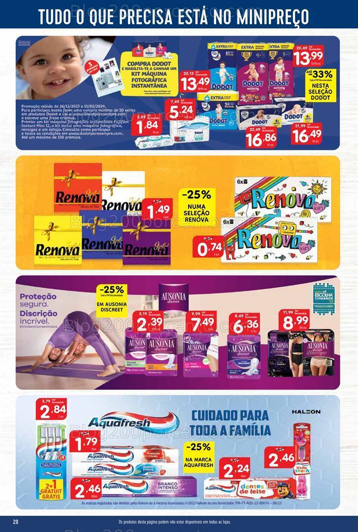 Antevisão Folheto MINIPREÇO Promoções de 25 a 31 janeiro