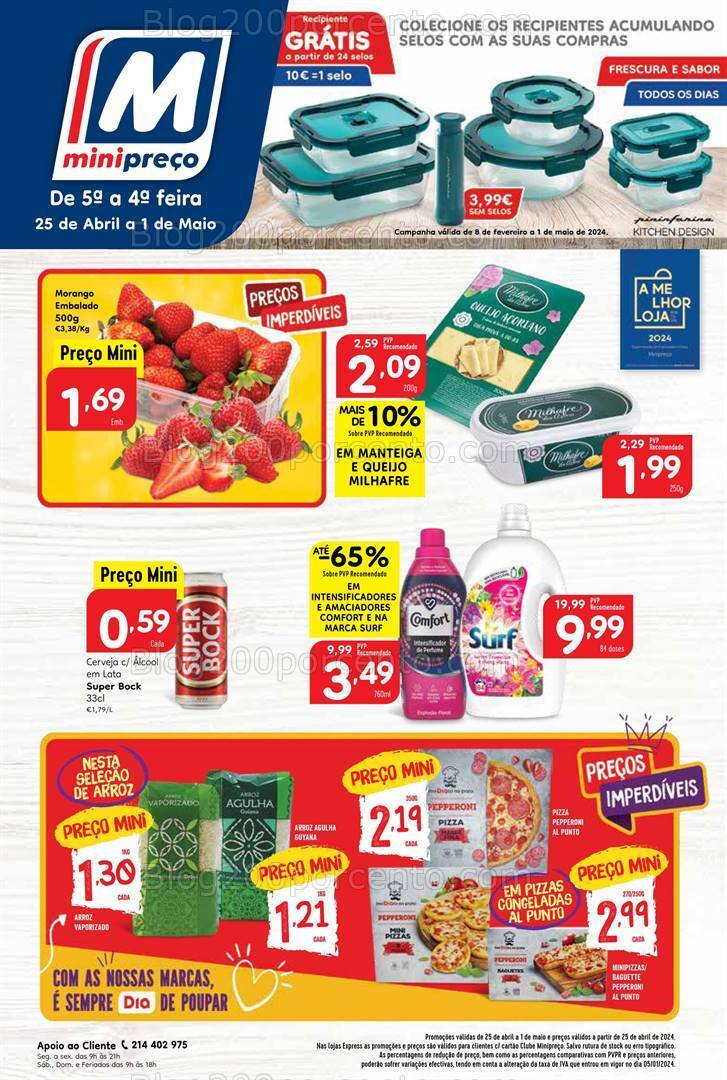 Antevisão Folheto MINIPREÇO Promoções de 25 abril a 1 maio