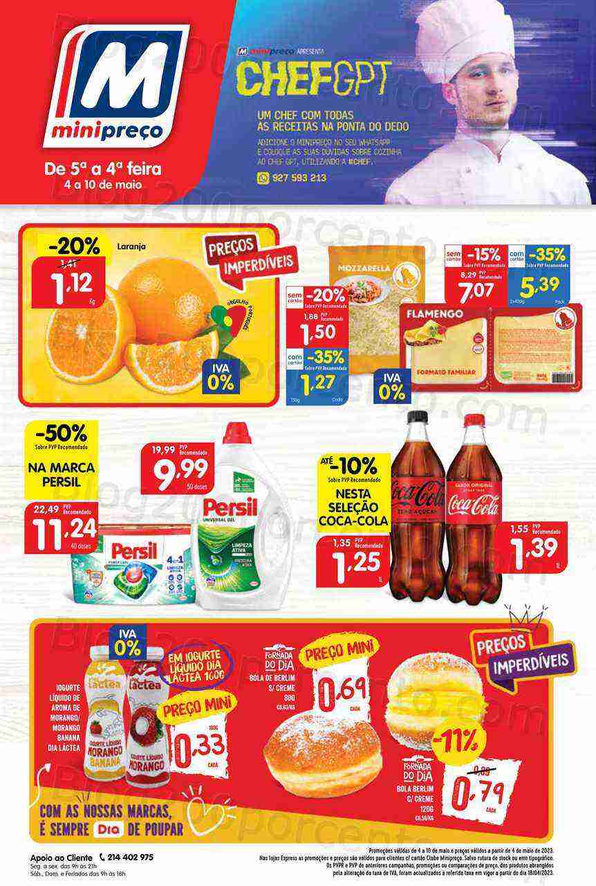 Antevisão Folheto MINIPREÇO Promoções de 4 a 10 maio